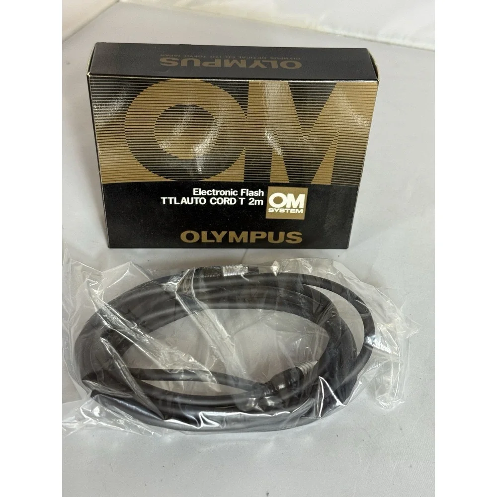 Olympus OM System Electronic Flash TTL Auto CORD T 2m - New Old Stock